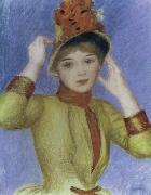 Pierre Renoir Bust of a Woman with Yellow Corsage Spain oil painting artist